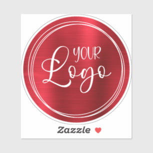 Adesivo Linda Rosa Ombre Foil Logotipo Branco