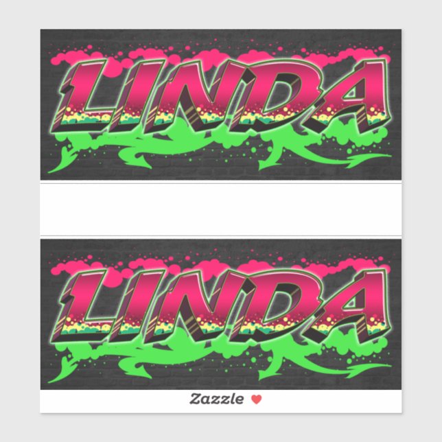 Adesivo Linda Vorname Name Graffiti Aufkleber Sticker (Folha)