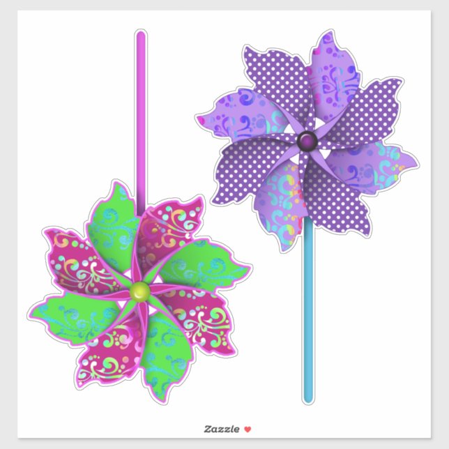 Adesivo Lindas rochas roxas e pinças rosadas (Folha)