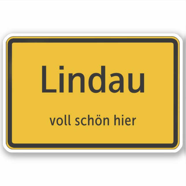Adesivo Lindau Aufkleber Sticker Autoaufkleber (Frente)