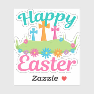 Adesivo Lindo felz pascoa Religioso