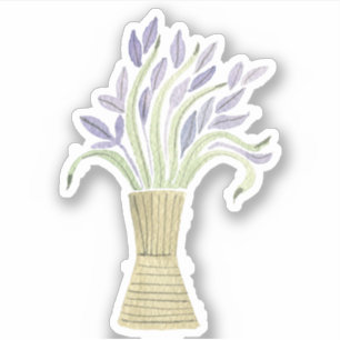 Adesivo Lindo Floral Lavanda Bonito