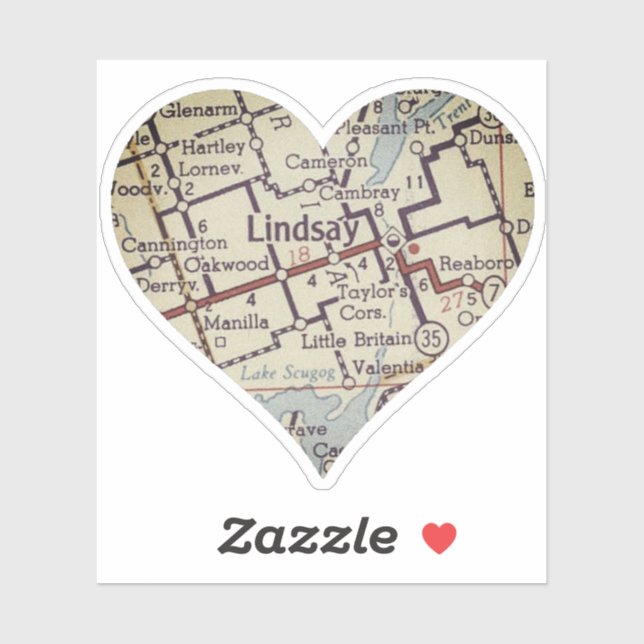 Adesivo Lindsay Ontario (Folha)