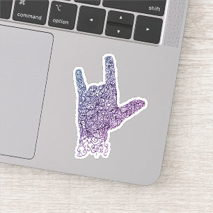 Adesivo Língua de sinais americana Vinyl Sticker