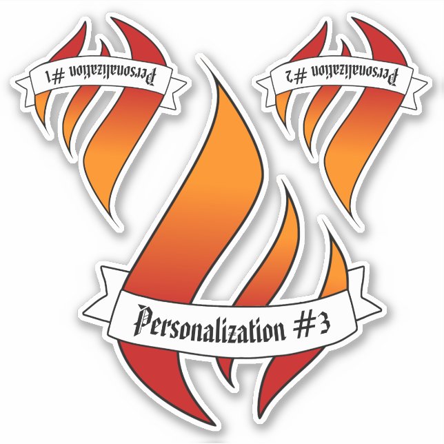 Adesivo Língua dos autocolantes 3UP personalizados de incê (Frente)