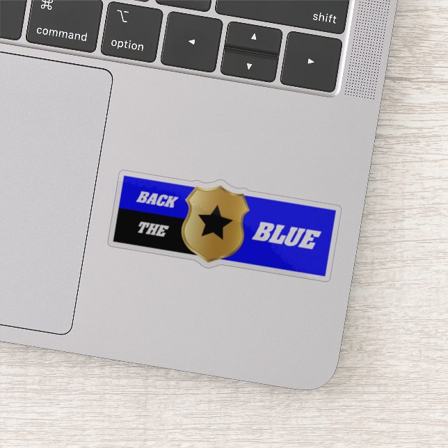 Adesivo Linha Azul Fino, Polícia Deus abençoe