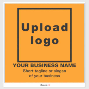 Adesivo Linha de Negócios em Orange Large Square Vinyl