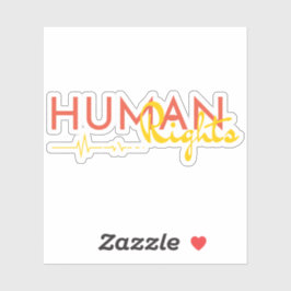 Adesivo Linha de vida dos direitos humanos