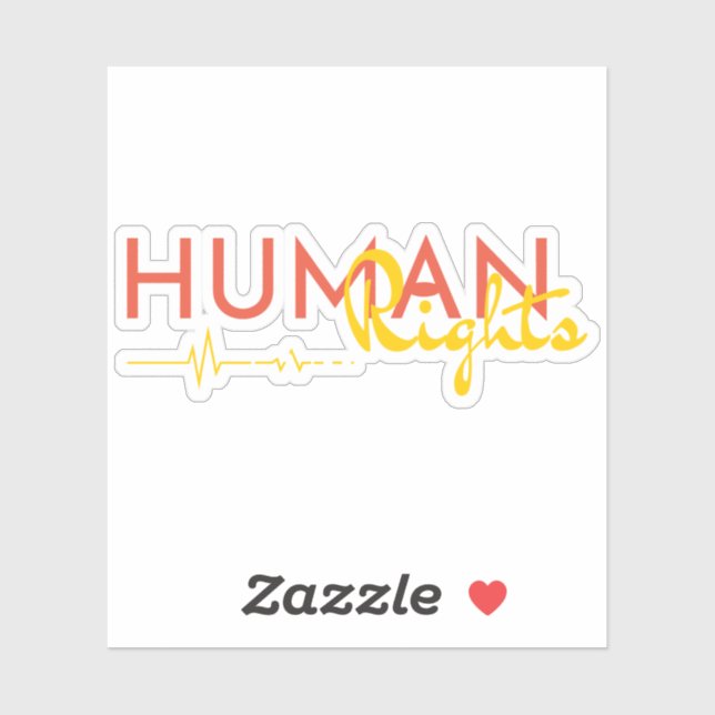 Adesivo Linha de vida dos direitos humanos (Folha)