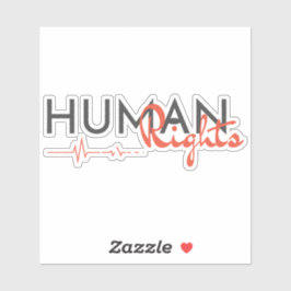 Adesivo Linha de vida dos direitos humanos