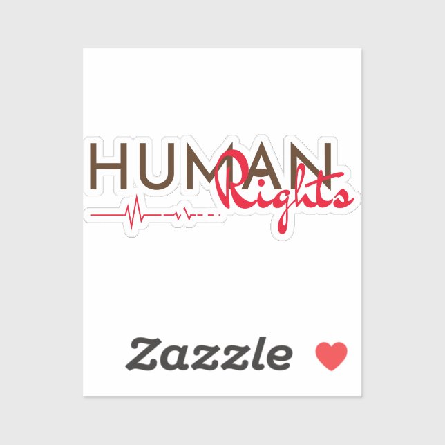Adesivo Linha de vida dos direitos humanos (Folha)