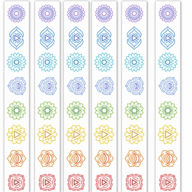 Adesivo Linha Kundalini Chakra (Frente)