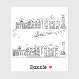 Adesivo Linha Skyline da cidade de Berlim