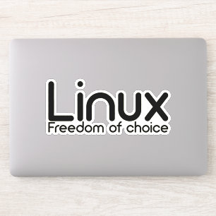 Adesivo Linux - Liberdade de escolha