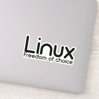 Adesivo Linux - Liberdade de escolha