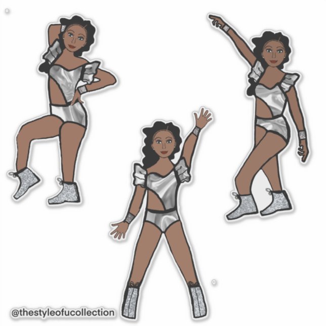 Adesivo Liquid Silver  Dancer #1 (Frente)