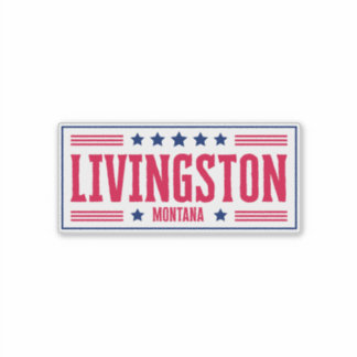 Adesivo Listras e Estrelas do LIVINGSTONE MONTANA