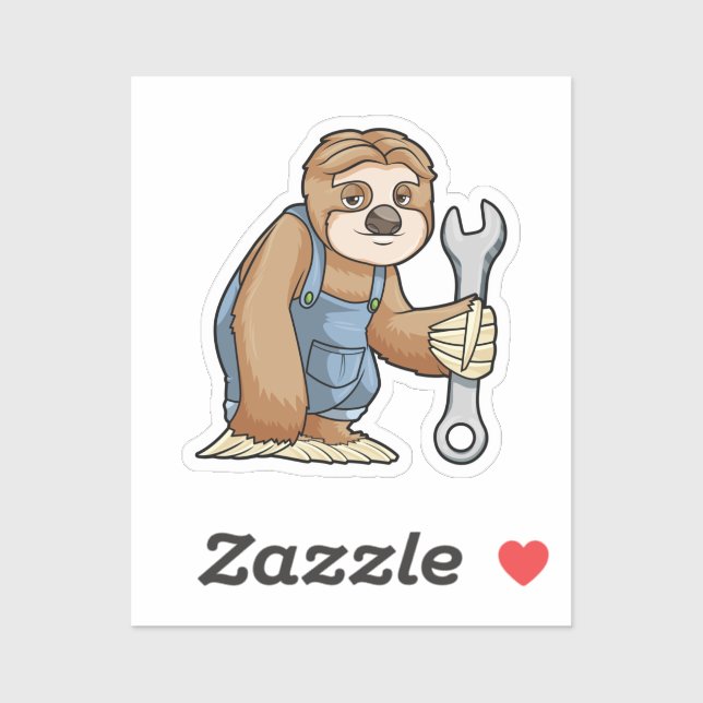 Adesivo Lita como artesão com Wrench (Folha)