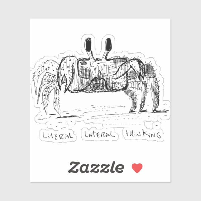 Adesivo Literal Lateral Thinking (Folha)