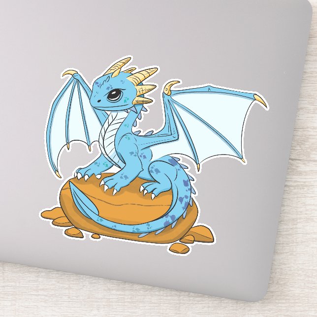 Adesivo Little Blue Dragon (Detalhe)