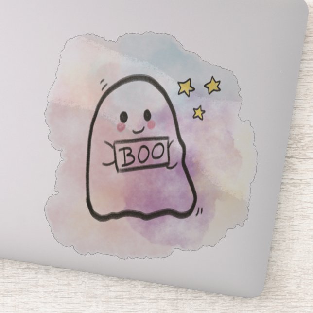 Adesivo Little ghost Boo sign  (Detalhe)
