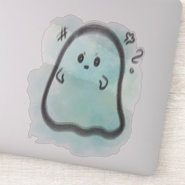 Adesivo Little ghost is angry  (Detalhe)