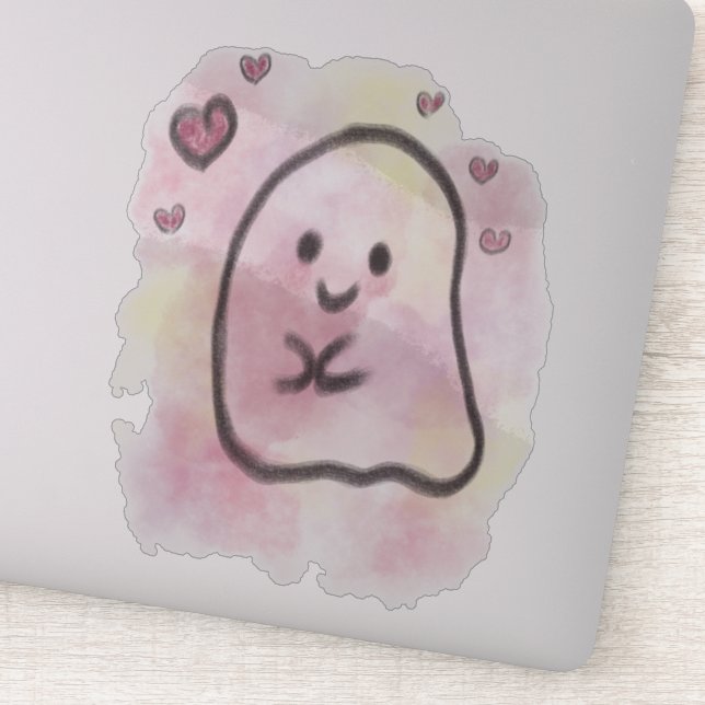 Adesivo Little ghost is in love (Detalhe)
