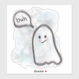 Adesivo Little ghost says buh