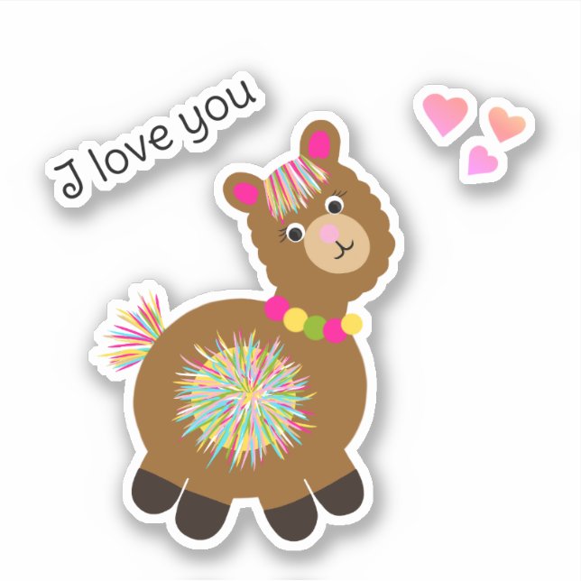 Adesivo Little Llama (Frente)