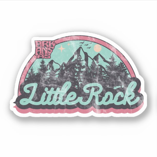 Adesivo Little Rock, Arkansas Sticker (Frente)