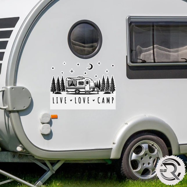 Adesivo Live Love Camp Van Life Vibes Decal Sticker (Criador carregado)