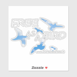 Adesivo Livre como um Pássaro
