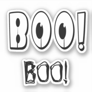 Adesivo Livro de lixo "BOO!" Dia das Bruxas