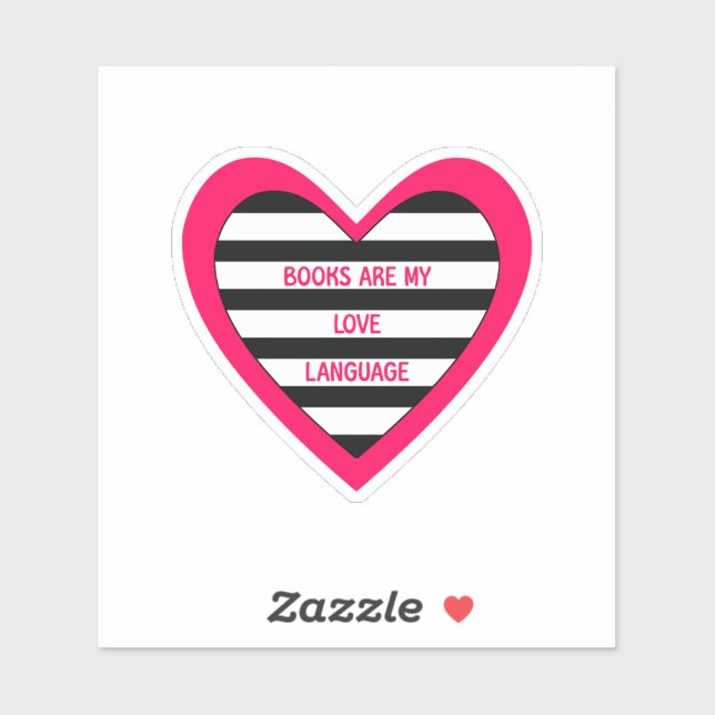 Adesivo Livros de Linguagem de Amor (Folha)