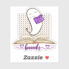 Adesivo Livros! Leitura De Halloween De Fantasmas E Livros