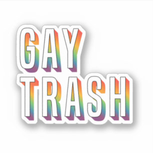 Adesivo Lixo Gay