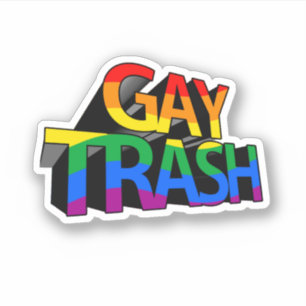 Adesivo Lixo Gay
