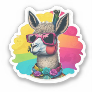 Adesivo Llama Explora Nosso Adorável Vinheta Llama