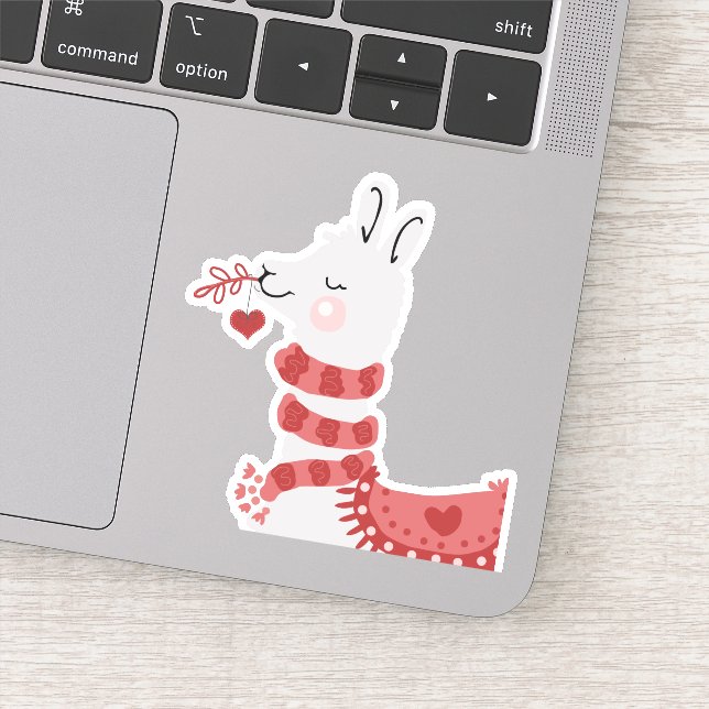Adesivo Llama Love Cute Pink (Detalhe)