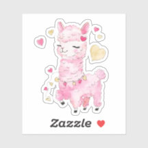 Llama Rosa Aquarela