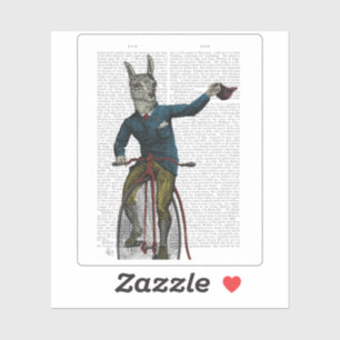 Adesivo Llama sobre bicicleta