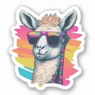 Adesivo Llama Stickers Adicionando um toque de reluzência 