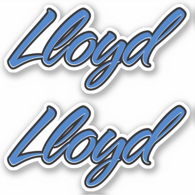 Adesivo Lloyd Name blue Aufkleber Sticker Stickerset (Frente)