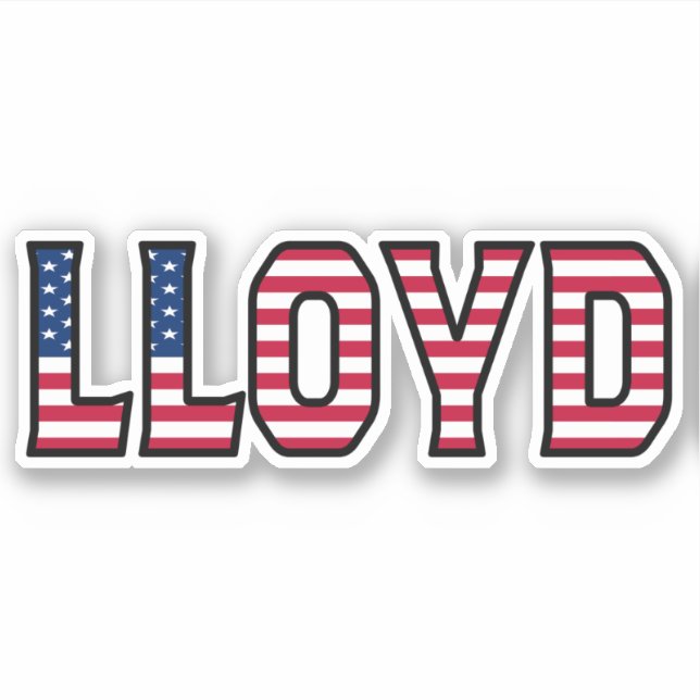 Adesivo Lloyd Name Vorname USA Sticker Stickerset (Frente)
