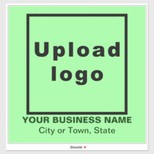 Adesivo Local comercial, vinil quadrado verde claro grande