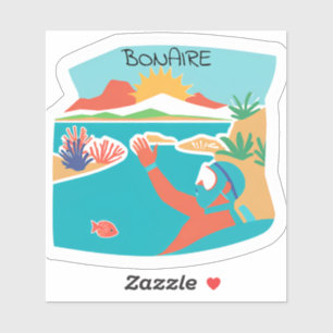Adesivo local de snorkeling em Bonaire