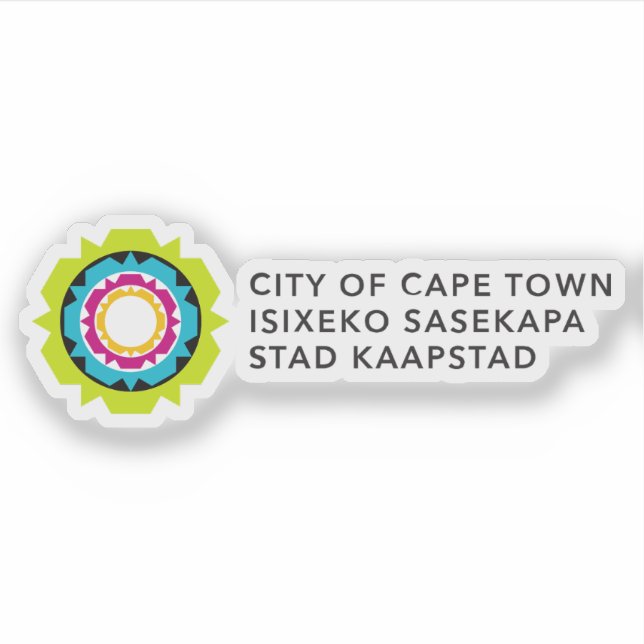Adesivo Logo of Cape Town, the Republic of South Africa (Frente)