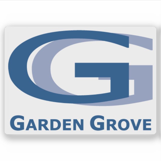 Adesivo Logo of Garden Grove, California, USA (Frente)