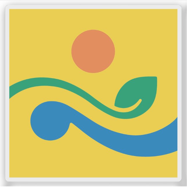 Adesivo Logo of South Jeolla (Jeonnam), South Korea (Frente)