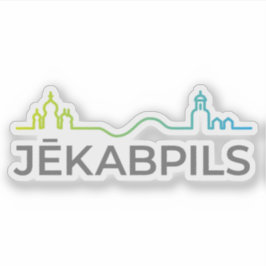 Adesivo Logo of the city of Jēkabpils, Latvia